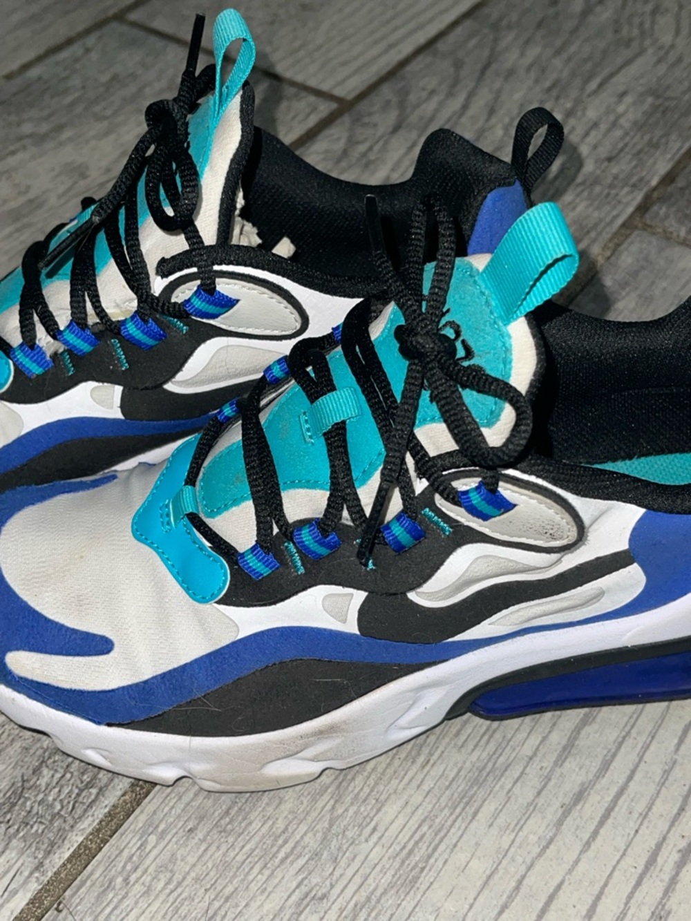 Nike 5Y Teal, Blue & Black Sneakers